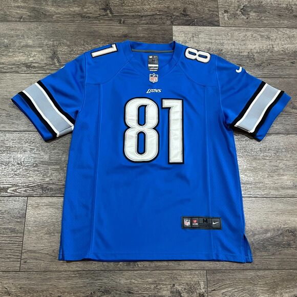 Vintage Y2K Nike On Field Calvin Johnson #81 Detroit Lions Jersey - Men's Medium - Picture 1 of 8